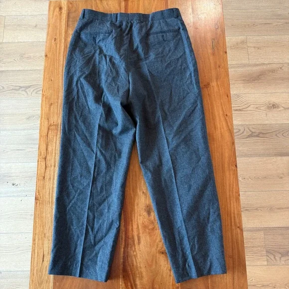 Louis Raphael Men's 100% Wool Gray Dress Pants Size 34x30 - Picture 4 of 5